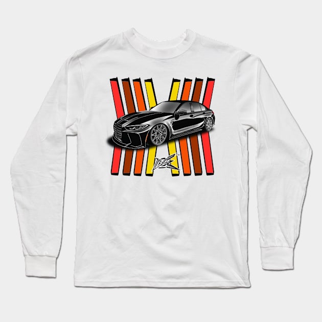 bmw m3 g80 black Long Sleeve T-Shirt by naquash